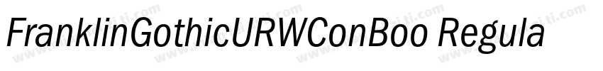 FranklinGothicURWConBoo Regular字体转换